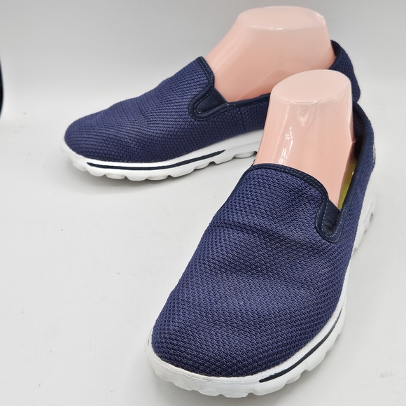 Sketchers go walk memory foam slipon navy dazzle shoes size 9.5 - Picture 3 of 16
